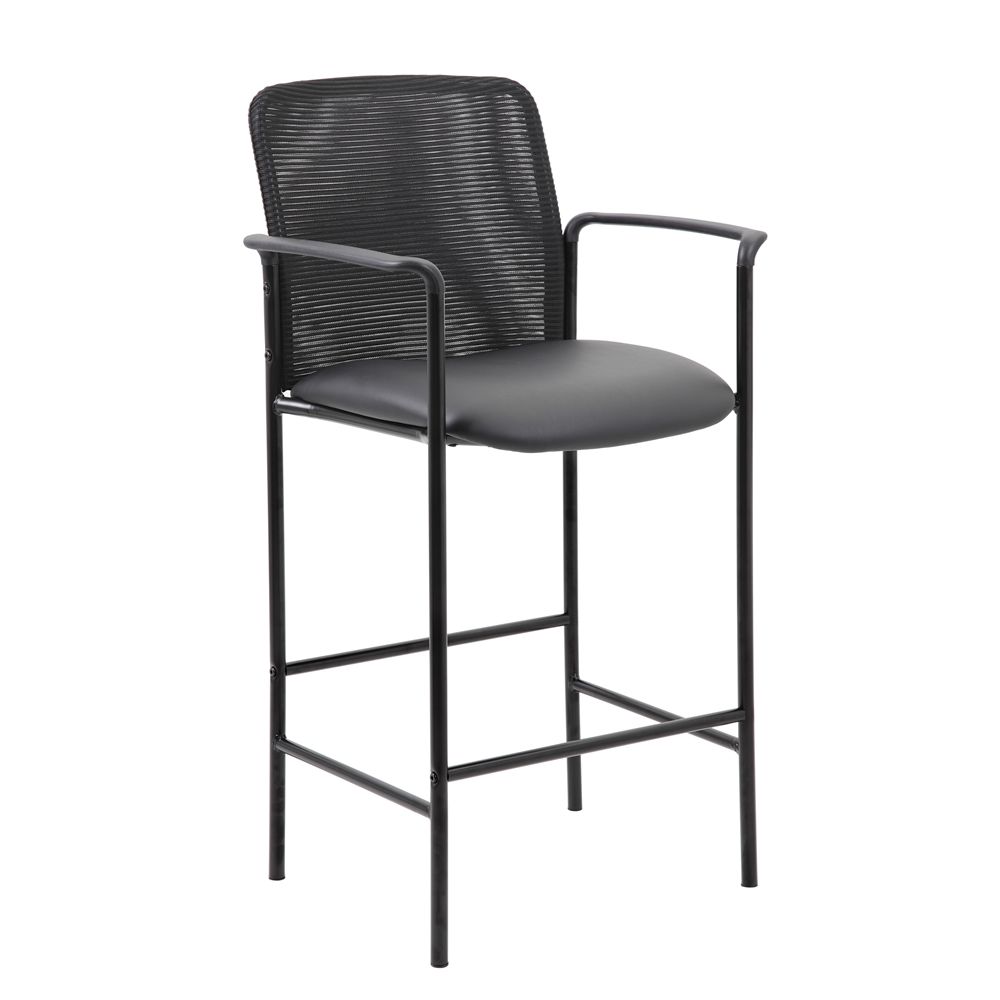 Boss Contemporary Mesh Counter Stool, Black